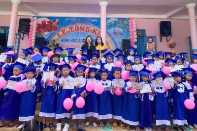 Trường mầm non Anh Đào tổ chức lễ tổng kết năm học 2022 – 2023 và lễ ra trường cho học sinh 5 tuổi.